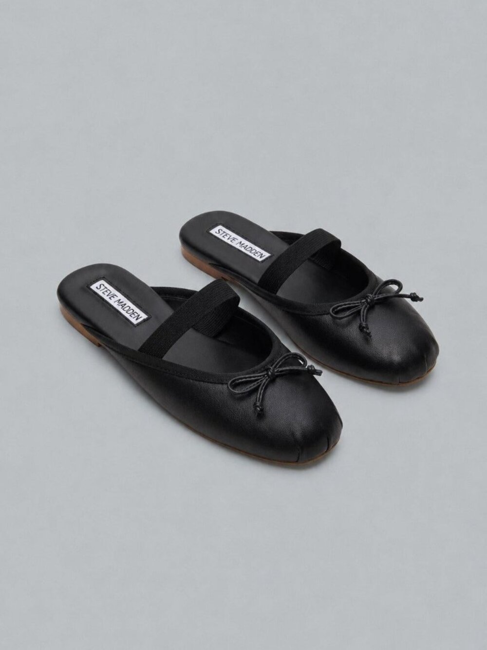 Cutesy Mule Ballet Flats - Black
